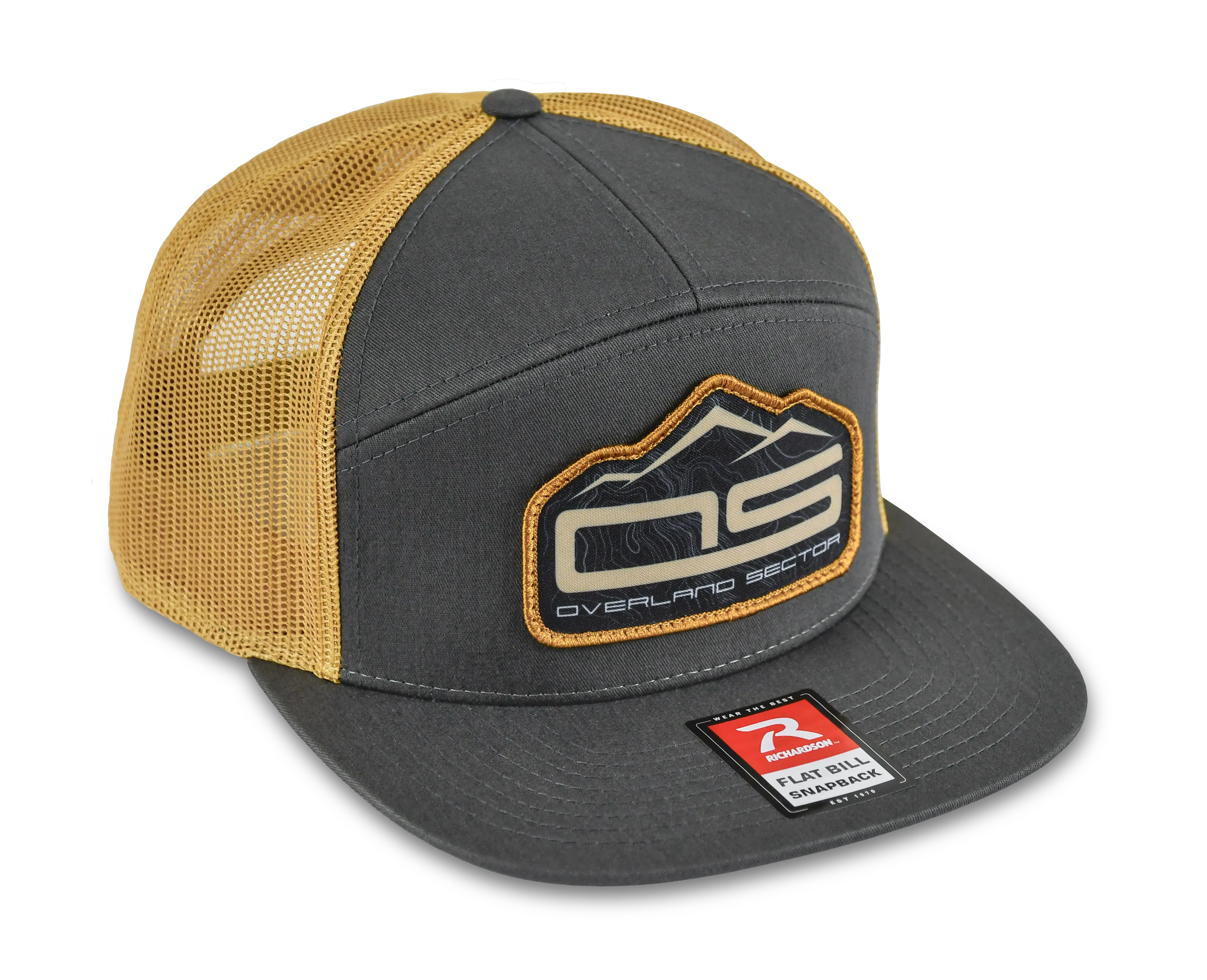 OVERLAND SECTOR RICHARDSON 168 Patch Hat (Charcoal / Old Gold)