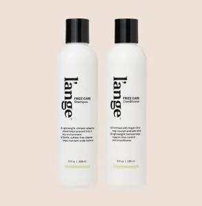 L'ANGE HAIR Frizz Care Shampoo and Conditioner Set with Keratin, Argan Oil & Hyaluronic Acid, Sulfate-Free Formula for Frizz Control, Shine & Humidity Resistance, Conditioning, Contains-Keratin