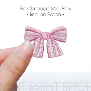 Pink Mini Bow | Embroidery Patch