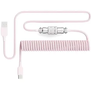 Ultra Custom Coiled Aviator USB C  for Gaming Keyboard, Double-Sleeved Mechanical Keyboard  with Detachable Metal Aviator, 1.8M USB-A to USB-C,  Color ()