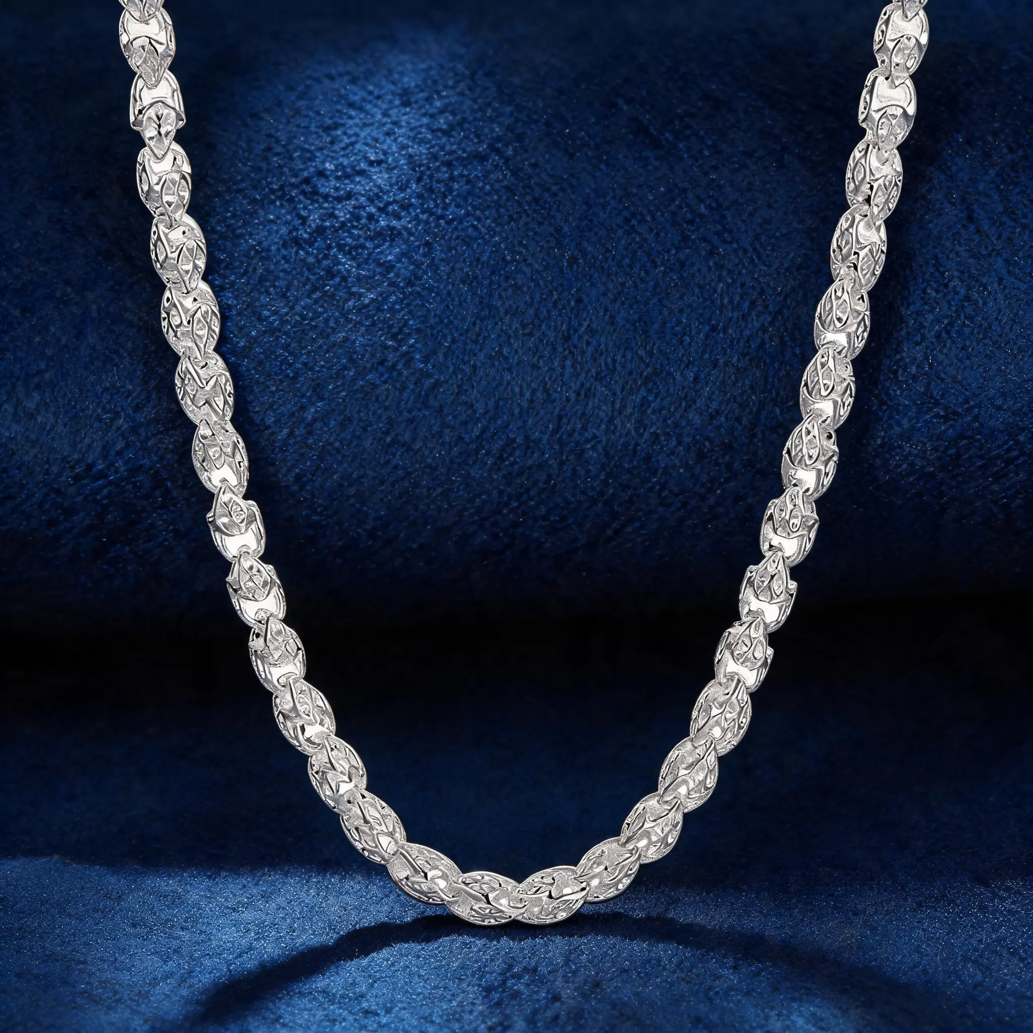 925 Silver 5mm Rope Chain Necklace with Lobster Clasp, Men's Fashion Necklace, Elegant Costume Jewelry Gift for Everyday Wear & Festive Occasions