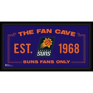 Phoenix Suns Framed 10" x 20" Fan Cave Collage