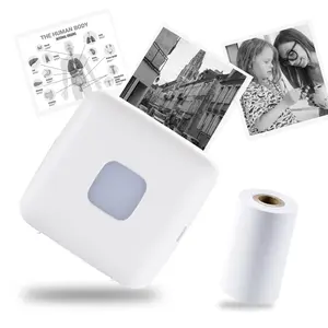 Portable Thermal Printer TP6, Bluetooth Mini Pocket Printer Compatible with Android & iOS, 300DPI Wireless Pocket Picture Printer for iPhone Working Listing, Notes, Journal, Travel