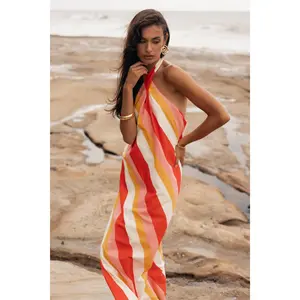 Sabbia Maxi Dress - Pink Stripe