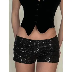 Women's Drop Waist?Glitter Sequins Shorts, Casual Comfy Shorts for Summer, Fashion Women's Bottoms for Daily Wear Valentine's Day, giftGift