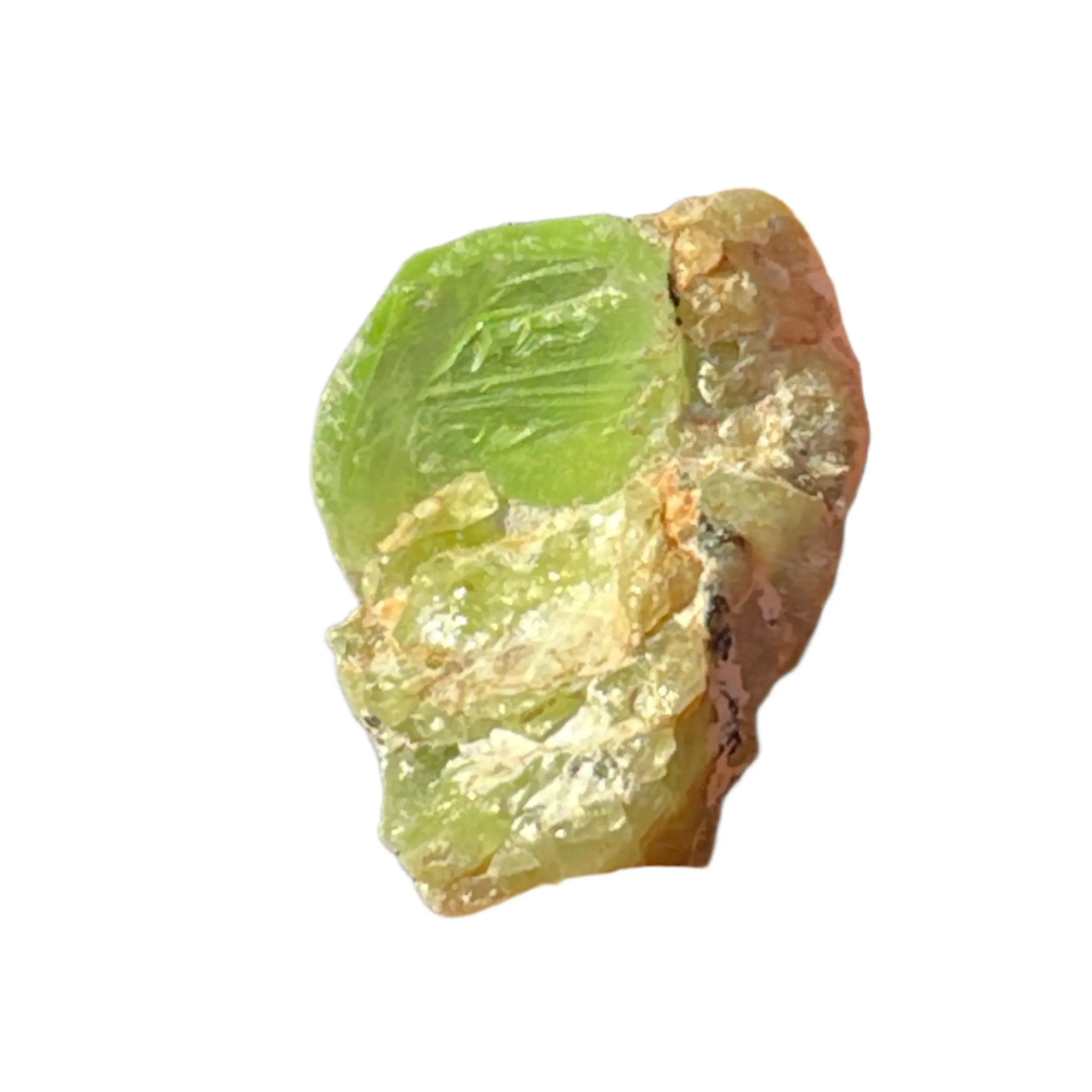 5.54 grams Peridot Crystal on Feldspar