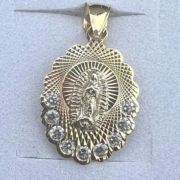 Ochoa Jewelry 14K Gold Pendant - Classic Design from Ochoa Jewelry Collection - 3 Toned