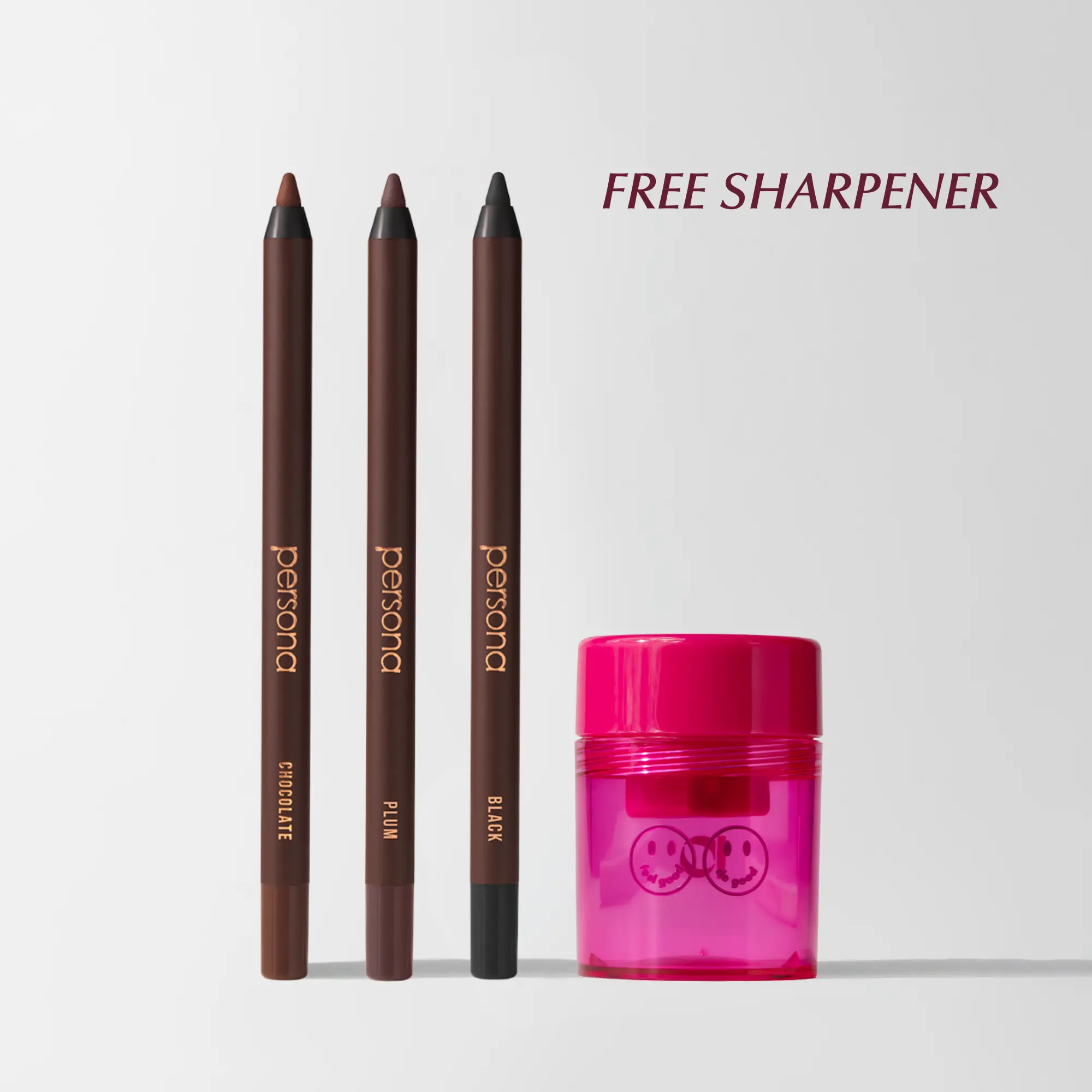 Persona 24HR Waterproof Eyeliner Trio Bundle with Free Sharpener Persona 24HR Waterproof Eyeliner Trio Bundle with Free Sharpener