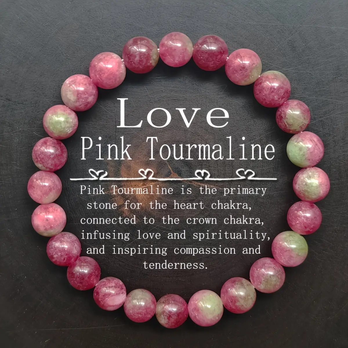 Natural Stone Wishing Bracelet 8mm Round Beads for Good Luck Fortune Retractable Homeopathic Stone Ideal Gift for Friends Family