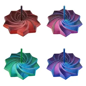 3D Printed Easy Grip Sensory Fidget Star Hexagon Spinner Desktop Toy Visually Captivating Stress Relief for Adults Office Christmas Birthday Stocking Stuffer Novelty Gift unique fashion gift