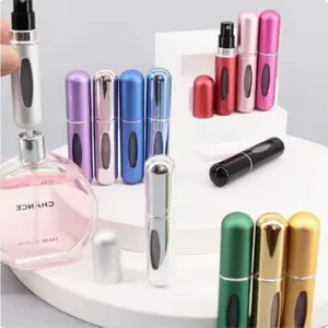 Single-Unit 5ML Perfume Bottle, Plastic Shell, Multiple Colors Available, Travel Perfume Container, Ideal for On-The-Go Use