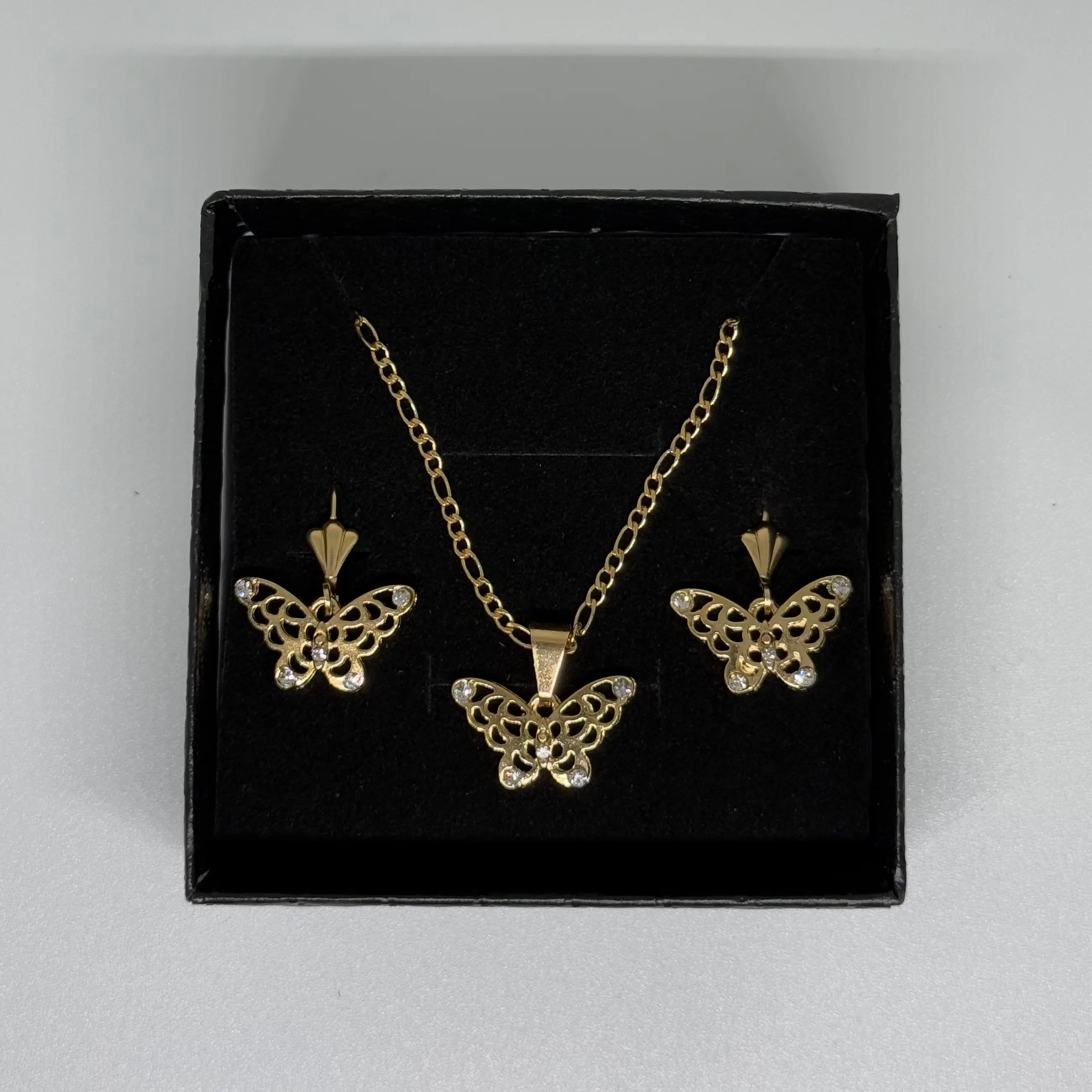 The Butterfly Effect earrings and necklace set - Gold Filled with Unique Design and High-Quality Materials