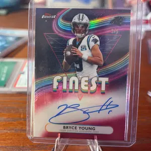Bryce Young Topps finest on card autograph 5/5