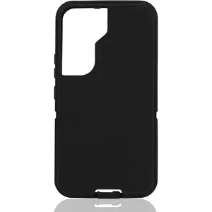 Replacement TPE Rubber Outer Skin Compatible with Otterbox Defender Case for Samsung Galaxy S22 Black