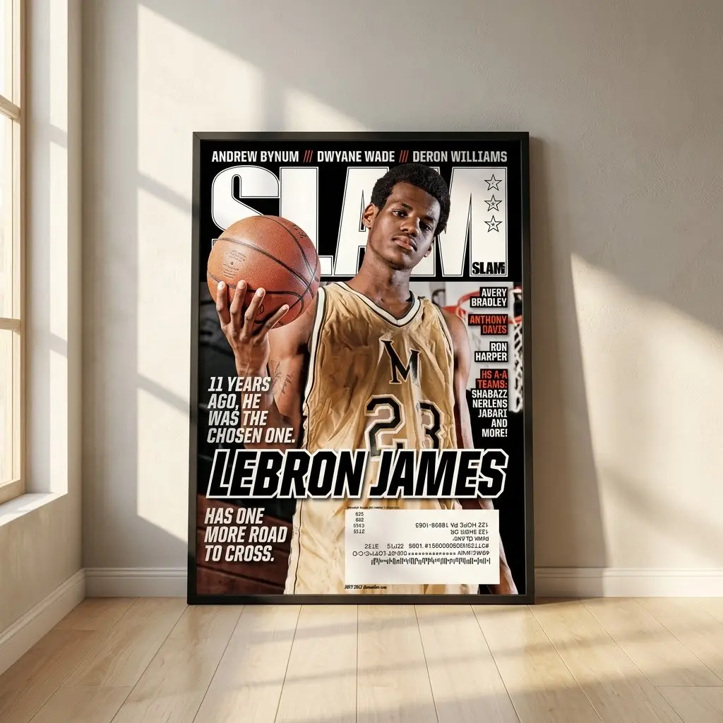 LeBron James SLAM Magazine July 2012 Posters, Home Decor Gift LeBron James SLAM Magazine July 2012 Posters, Home Decor Gift