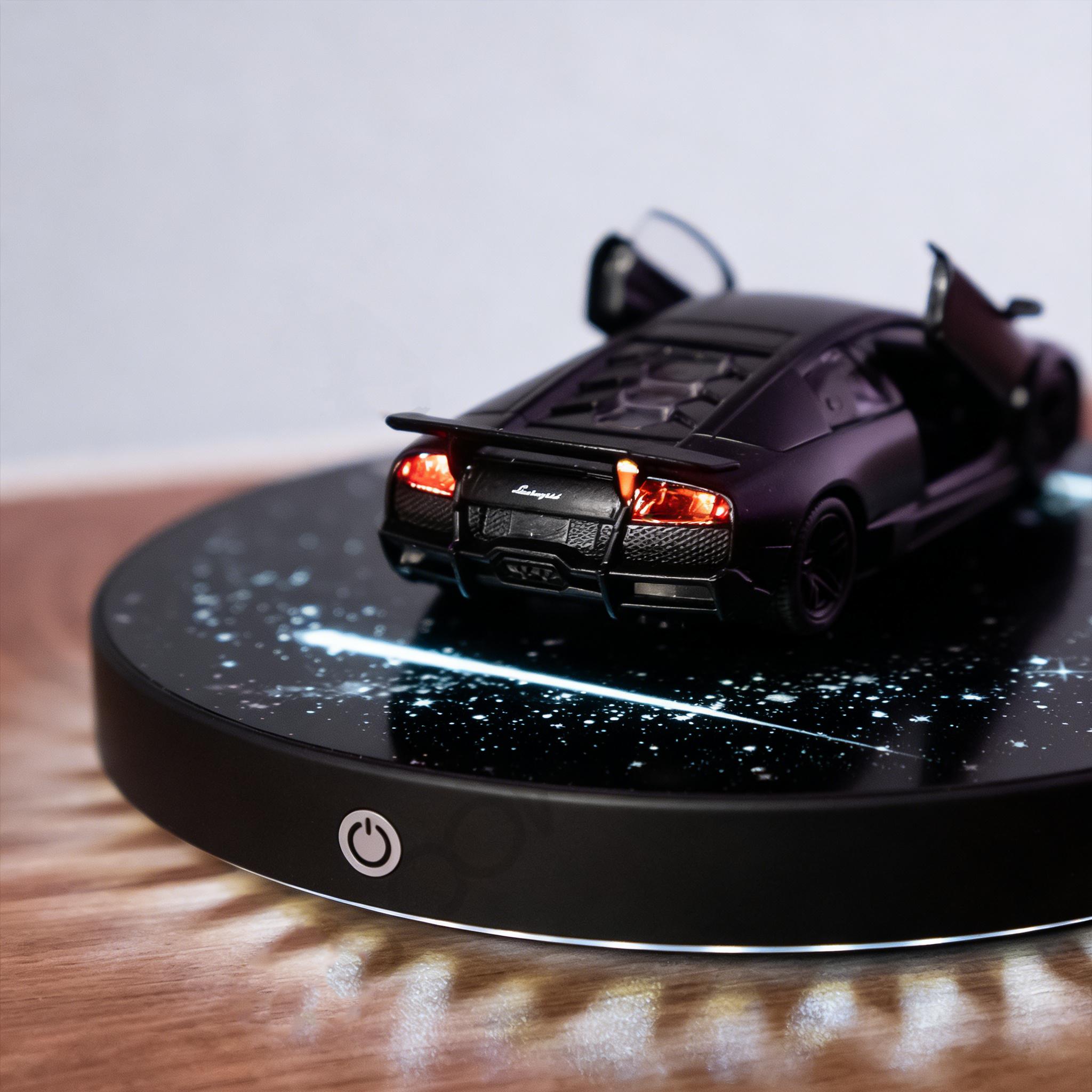 Floating Creative Car, Switchable Lights + 360° Rotation, Multi-Function Lighting Decor, Perfect Gift for Everyone