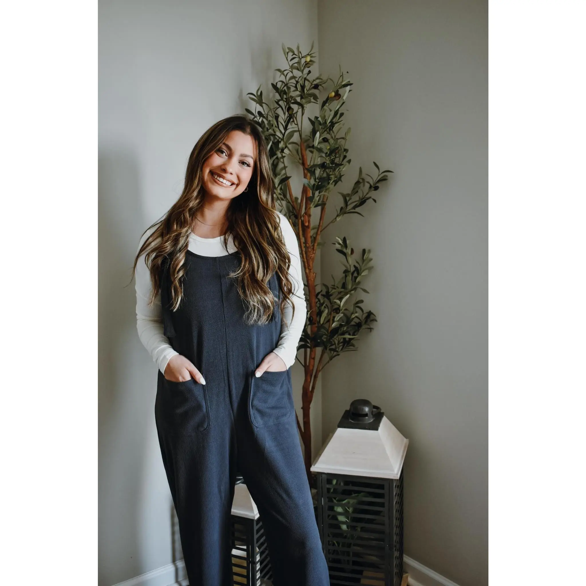 It's an Essential Jumpsuit in DENIM