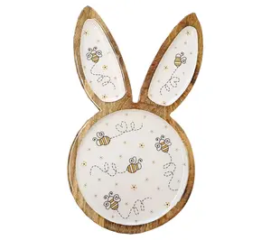 Temp-tations Special Edition Wood Bunny Serving Tray