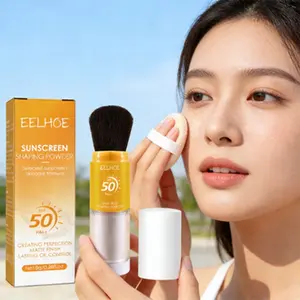 Mineral Sunscreen Powder Foundation, SPF Protection & Matte Finish, Lightweight Oil Control Makeup, Suitable for Sensitive Skin