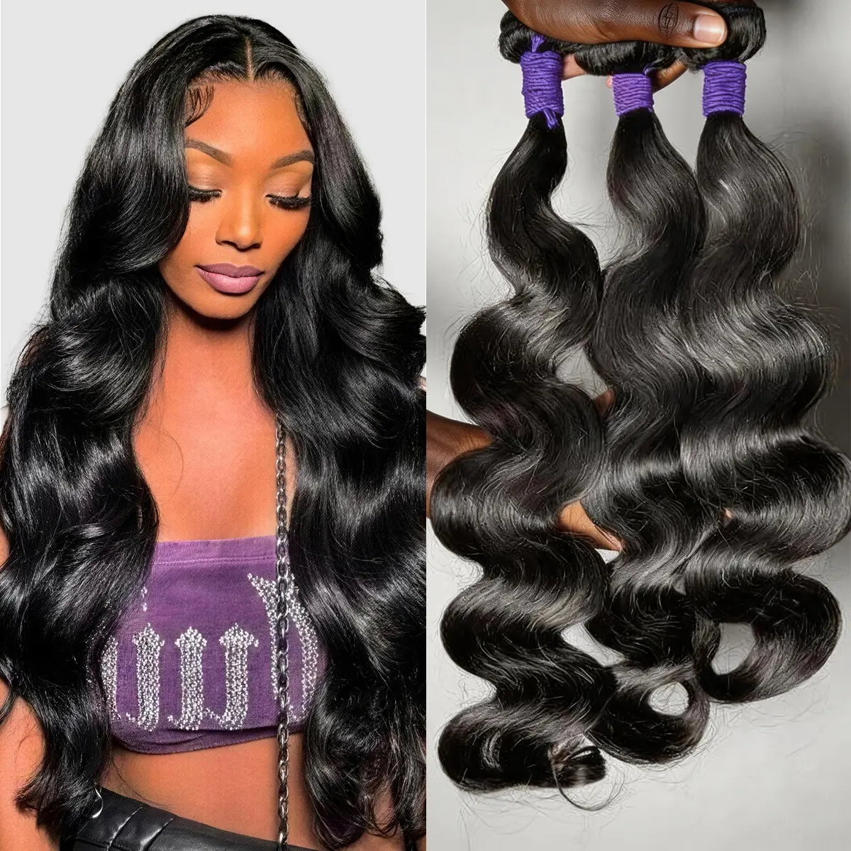LUVME Bundles High-End Salon Upgraded 13A 100% Virgin Remi Human Hair Body Wave/Deep Wave/Silky Straight/Messy Curl/Burmese Curl