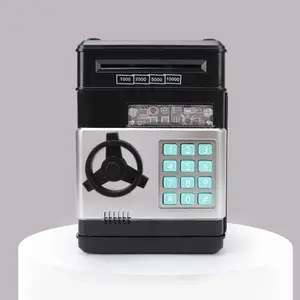 Automatic Money Rolling Password Bank, ATM Saving Toy, Mini Safe with Creative Design for Kids, Ideal Piggy Bank Gift, Mechanical Safe Box