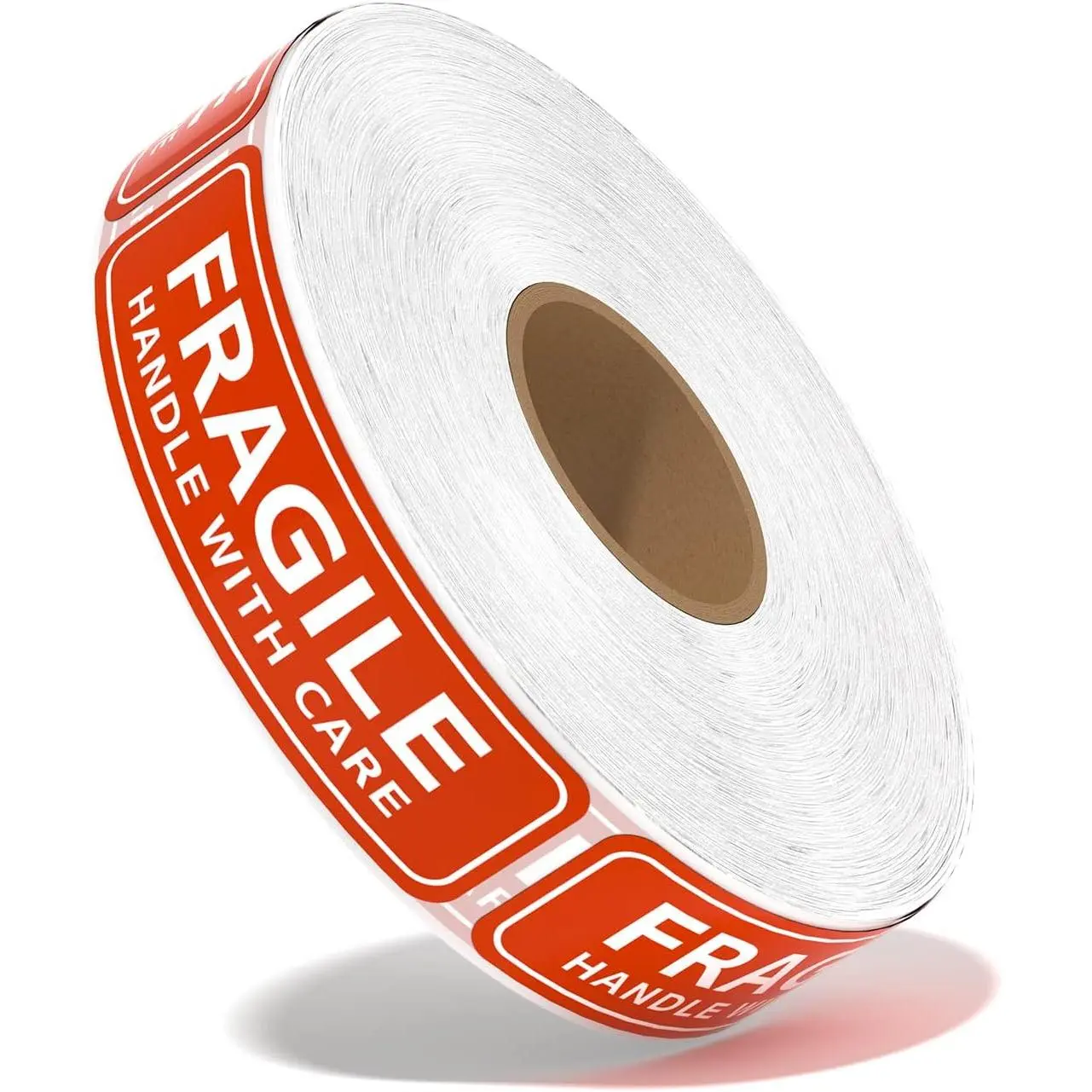 Fragile Shipping & Moving Stickers, 1 Roll, 1"x3" Size, 1000 Stickers per Roll