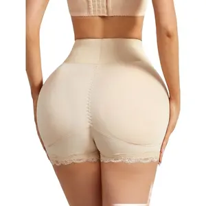 Women Seamless High Waisted Padded Underwear Butt Lifter Shapewear Tummy Control Panties Body Shaper for All-Day Comfort Womenswear Activewear body ? shaper for dress Compression Lingerie comfortable soft underwear Basic Beige Minimalist