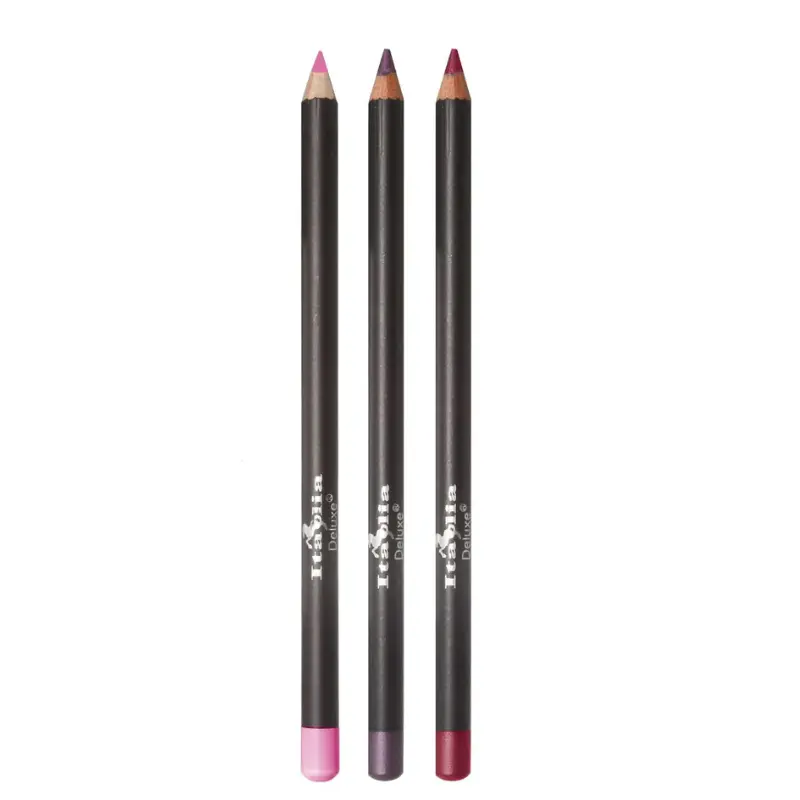 Italia Deluxe Ultra Fine Lip Liner 3 Pc Set (Chocolate, Natural Beige, Hot Cocoa)