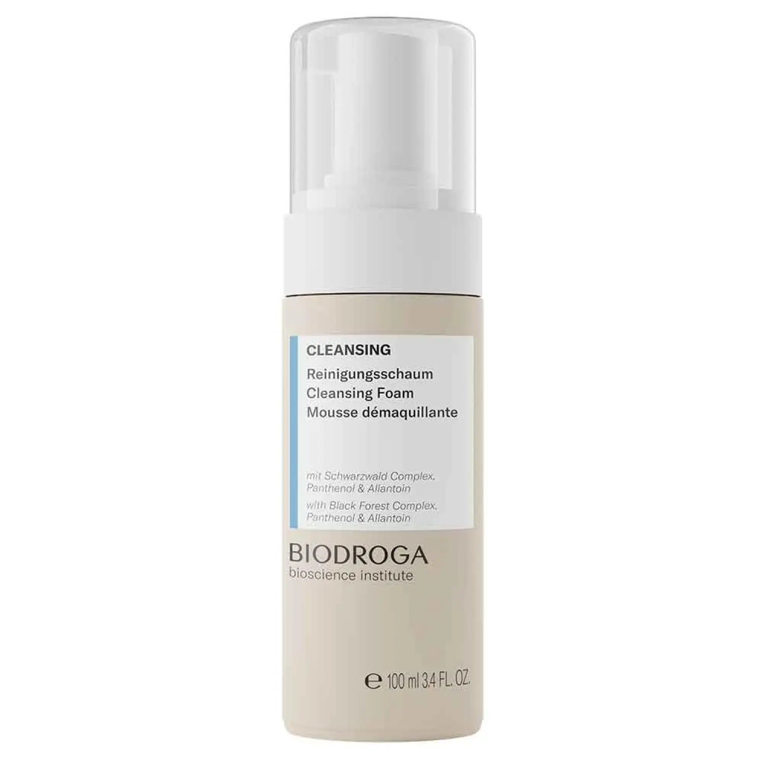BIODROGA Cleansing Foam 100ml/3.4oz - Facial Cleanser Creamy Foam Cleanser, Bottle, Face Skin