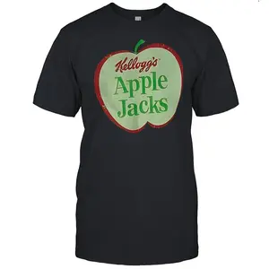 Kellogg’s Apple Jacks Shirt Retro Cereal Graphic Tee Unisex Nostalgic Casual T-Shirt