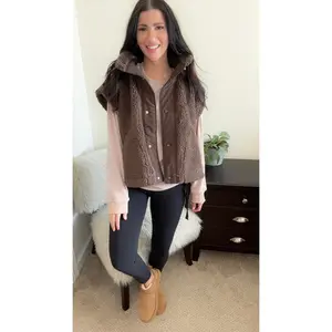 Cozy Mock Neck Sherpa Vest