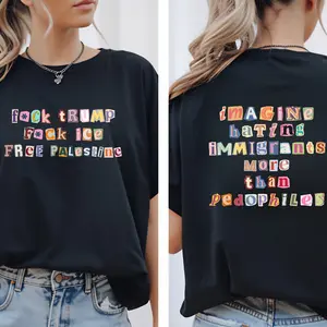 Imagine Hating Immigrants Tee, Abolish Ice Anti Ice Shirt, Protect Immigrants Shirt, Chinga La Migra Shirt, 2 sided Printing # RetroTee # 90sVibe
