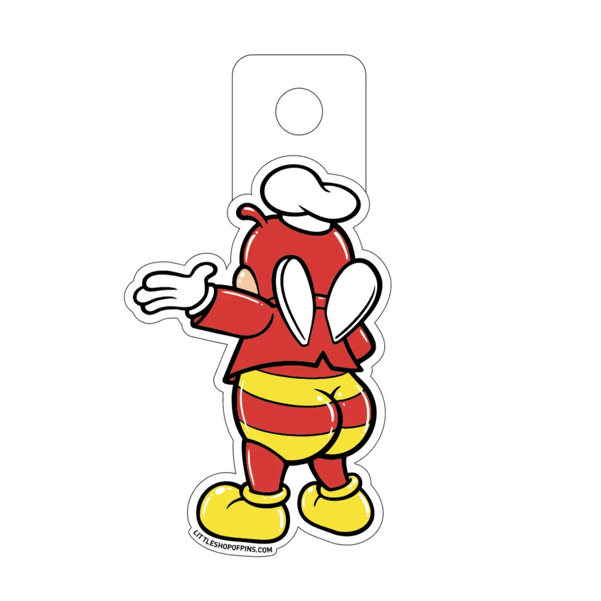 Jollibee Mascot with Butt Design Vinyl Sticker