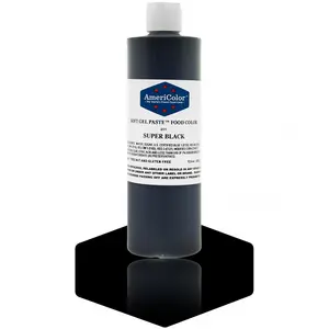 AmeriColor, Super Black, 13.5 Ounce, Soft Gel Paste Food Color