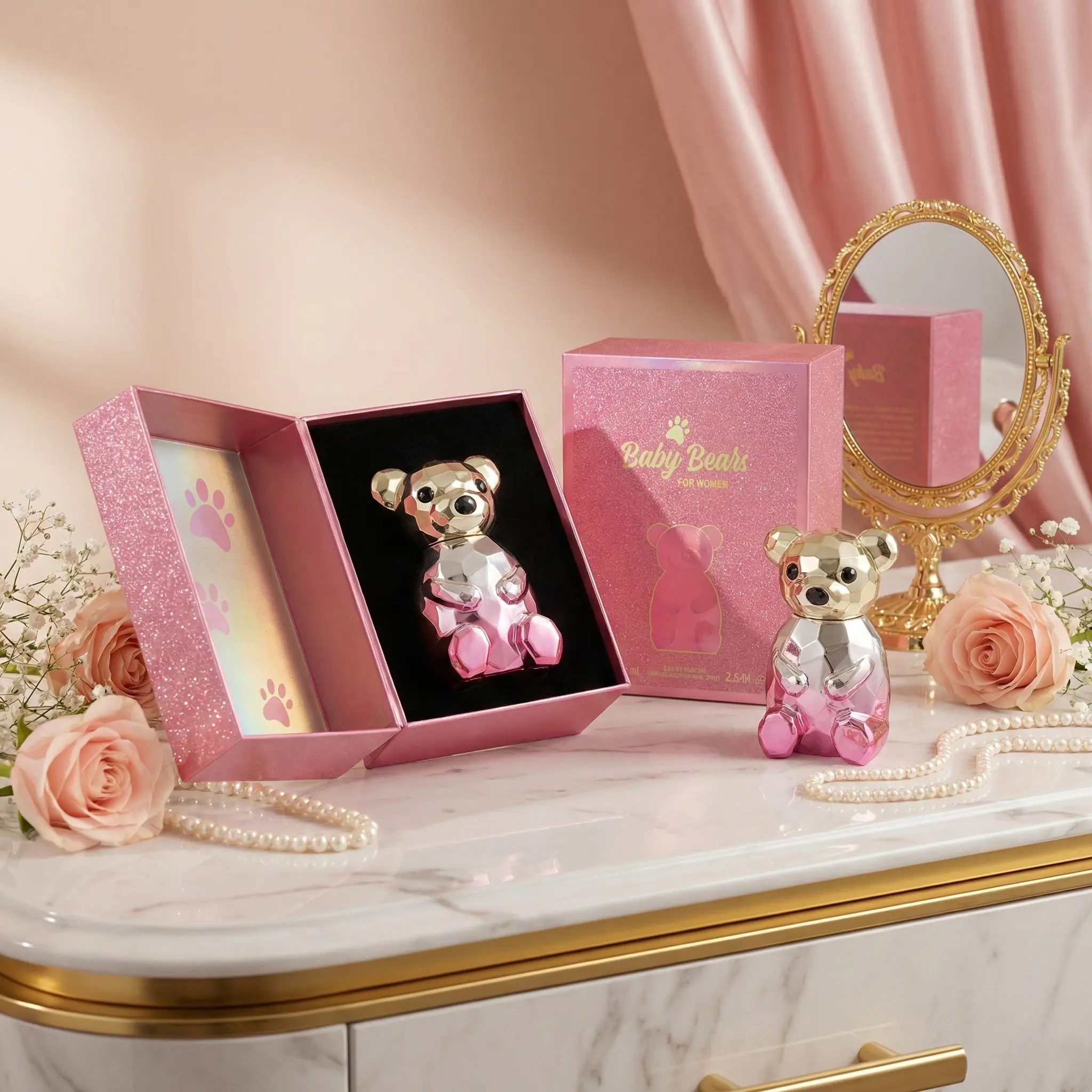 75ml Women's "Cute Bear" Fresh Scent Perfume Spray — A Delightful Gift for Dates, Dinners, and Couples; Perfect for Mother's Day
