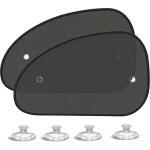 2026  Upgrade  Window Shades for Side Window 25"X15"(2 Pack), Window Shade for  Suction Cup,Sun Shade Side Window Can Blocks 99.98% UVR