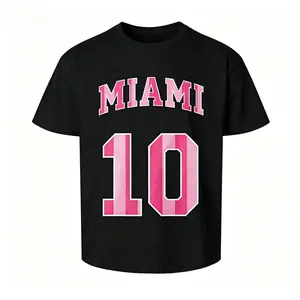 Miami Number 10 Vintage Football Jersey Style Oversized Casual T-Shirt