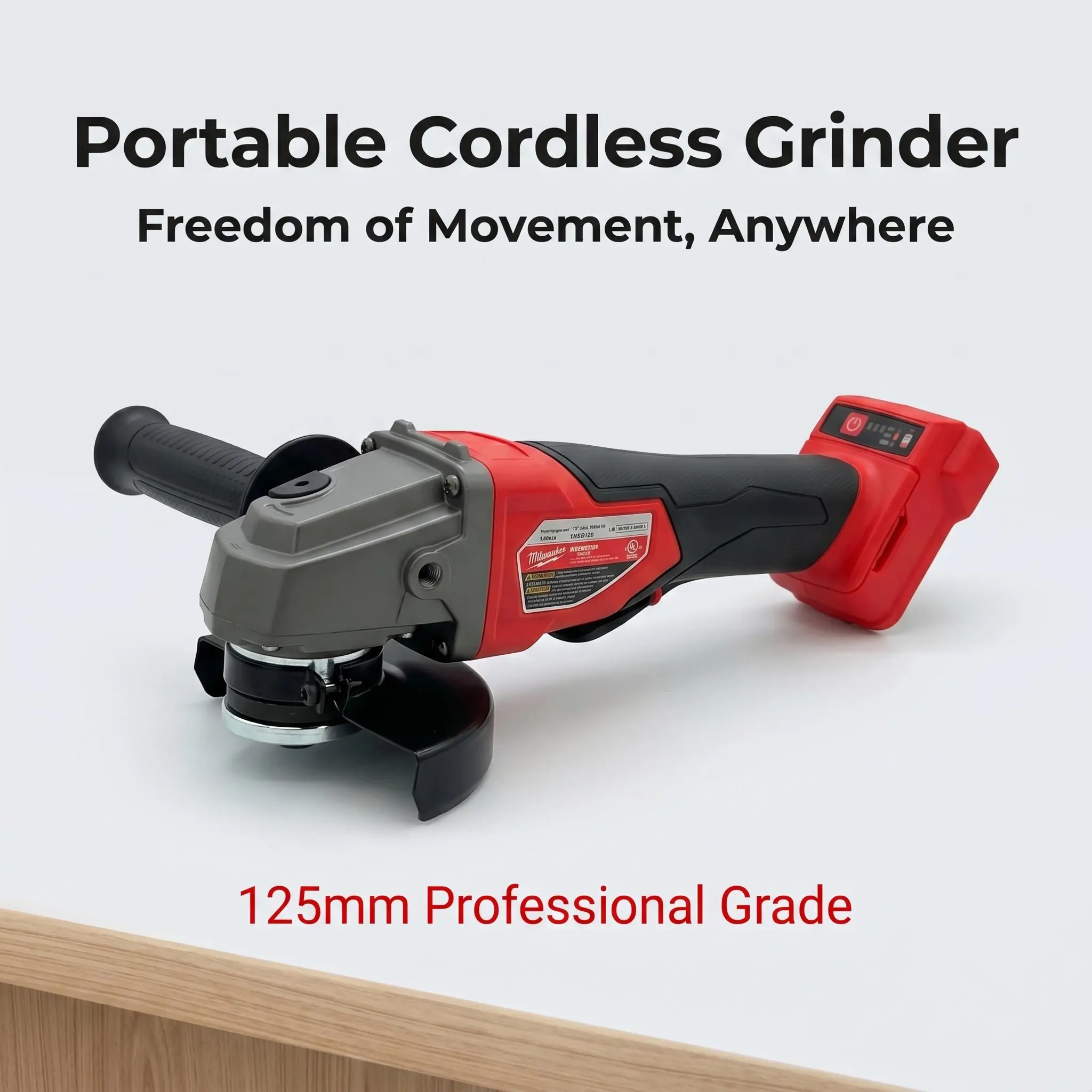 Milwaukee Industrial Portable Grinding Machine Sealed Dustproof Gear Housing Slim Compact Body Low Vibration Operation No Extra Wren garage ch For Disc Replacement Multi Angle Auxiliary Handle For Site Repair V Modification Hardware  men tool cordless