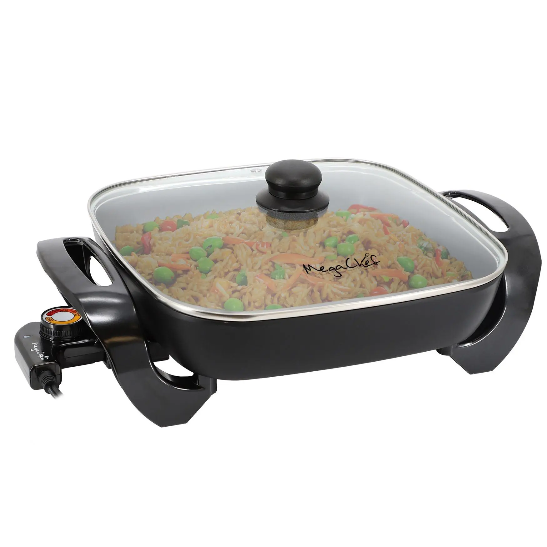 MegaChef 11.81" Non-Stick Coated Electric Skillet MegaChef 11.81" Non-Stick Coated Electric Skillet
