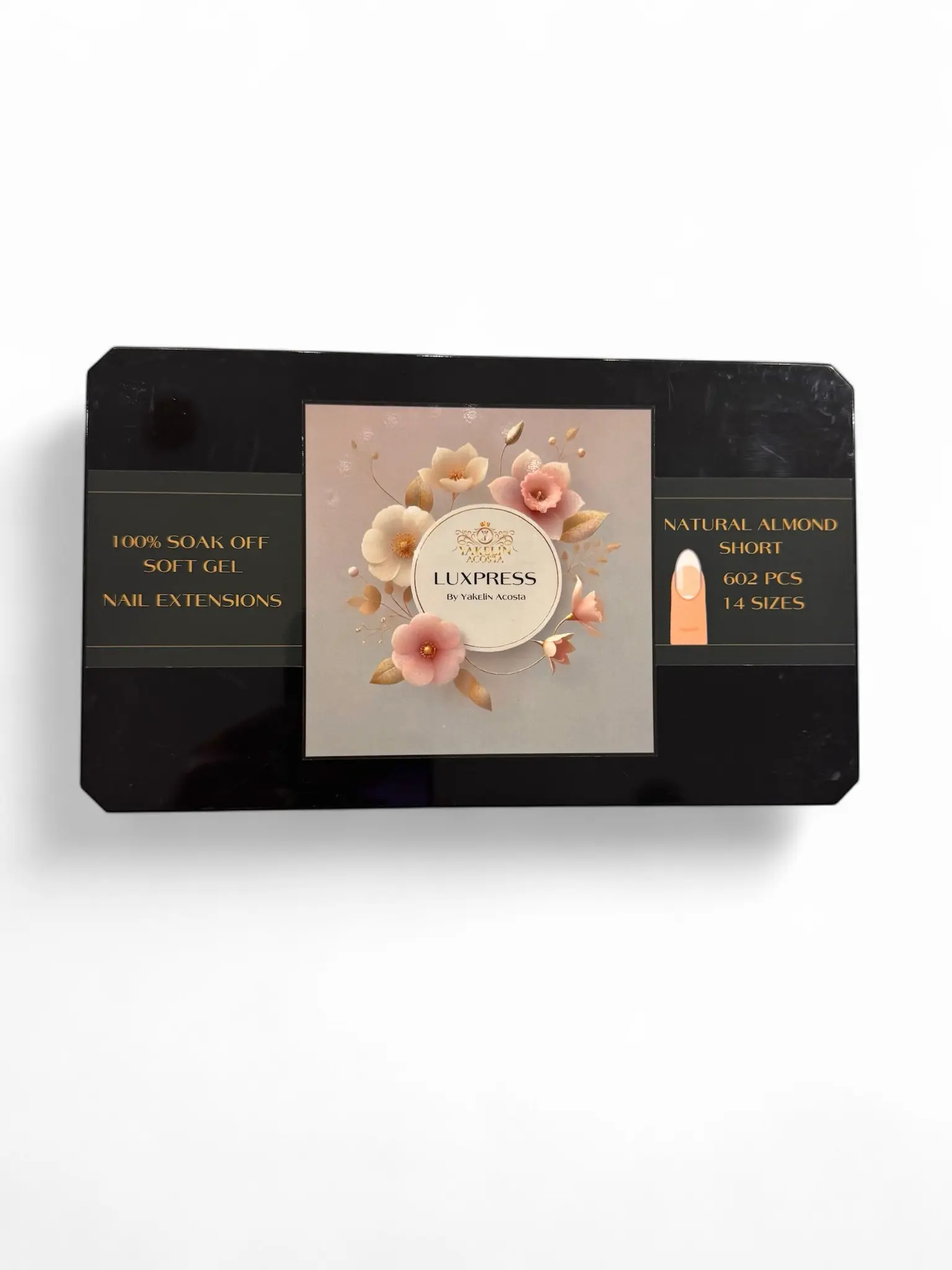 Luxpress Clear Press On Nails Full Cover False Nails Ready to Apply Press On Nails 602 Pieces
