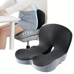 MemoryFoamBreathableSlowReboundComfortableIntegratedSeatCushionBackrestIntegratedCushionSeatCushionStudentOfficeChairCushionCarLumbarSupportButtCushion