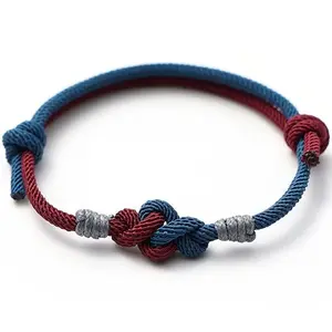 Knitting Hand Rope Unisex Nylon Milan Cord Nylon Rope Bracelet for Men and Women