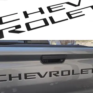Tailgate Insert Letters Compatible with 2019-2026 Chevy Colorado 3D Emblems Badge with Strong Adhesive Matte Black