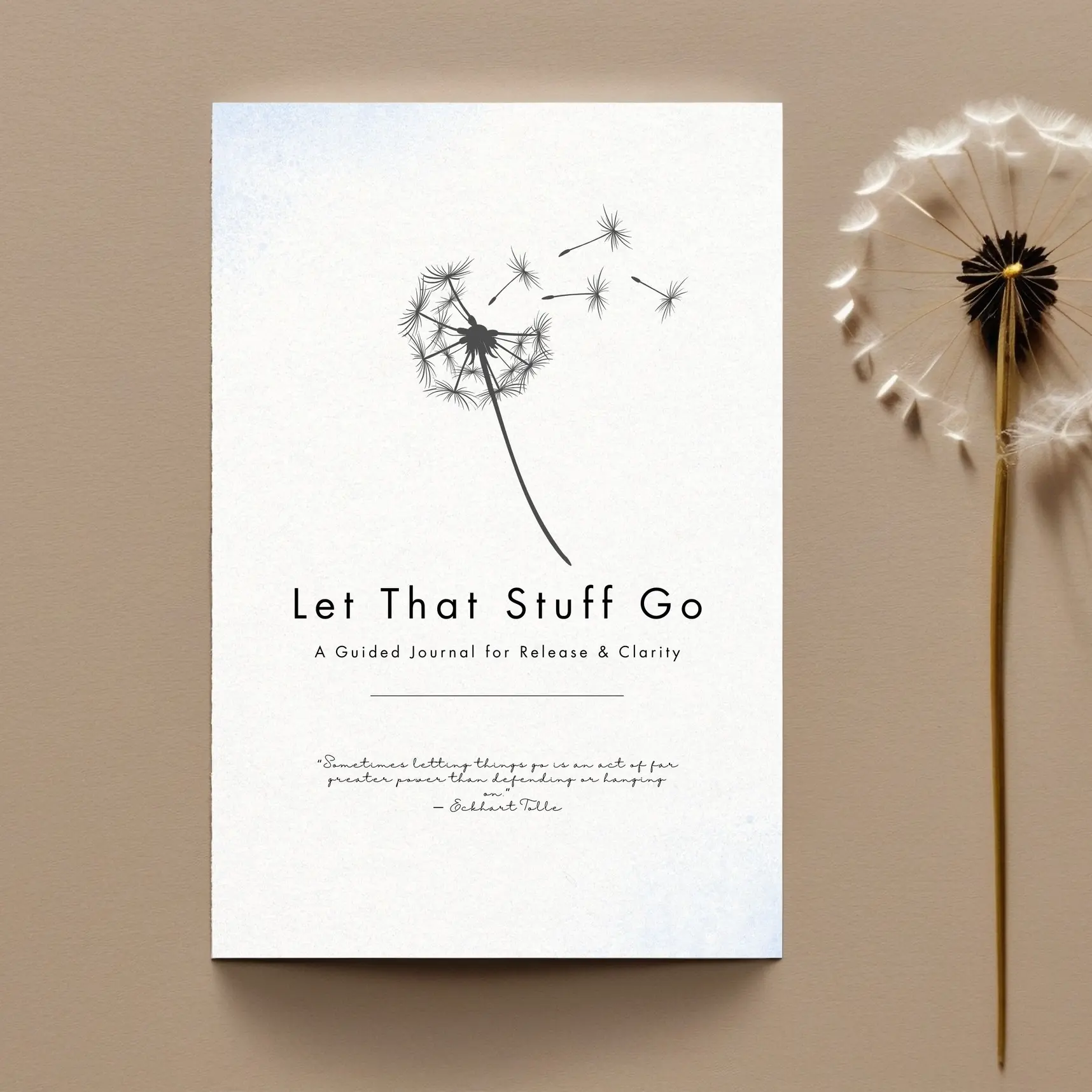 Let That Stuff Go Guided Journal for Letting Go, Stop Overthinking, Mental Clarity, Anxiety Relief, Emotional Healing, Self-Care, Mindfulness, Daily Reflection, Personal Growth Workbook, Daily Devotional Journal, Mental Health Journal