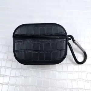 3D Raised Crocodile Pattern AirPods Pro 3 Case, Apple 3rd 4th Generation AirPods Pro 2 Wireless Bluetooth-compatible Earphone Shell, Protective Cover