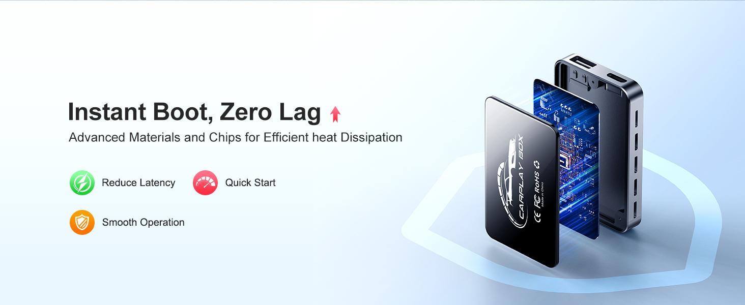 3-in-1 Wireless CarPlay Adapter & Android Auto WirelessAdapter, Plug & Play, Easy Setup, Supports Netflix, YouTube,TF Card, and More for Cars with OEM Wired CarPlay/AndroidAuto