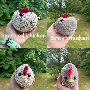 Hand Crocheted Amigurumi Chicken