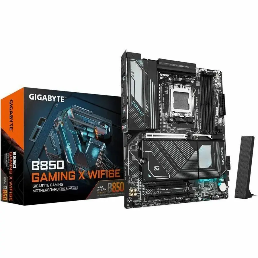 Gigabyte B850 GAMING X WIFI6E Socket AM5 DDR5 ATX Form Gaming Desktop Motherboard with Internal WiFi