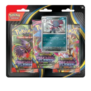 Pokémon Phantasmal Flames 3-Pack Blister [Weavile]