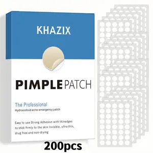 200pcs Invisible Acne Patches, Edge Design Concealment, Safe Portable, Effective Covering Imperfections, Night Use Facial Skincare, Acne Pimple Patch